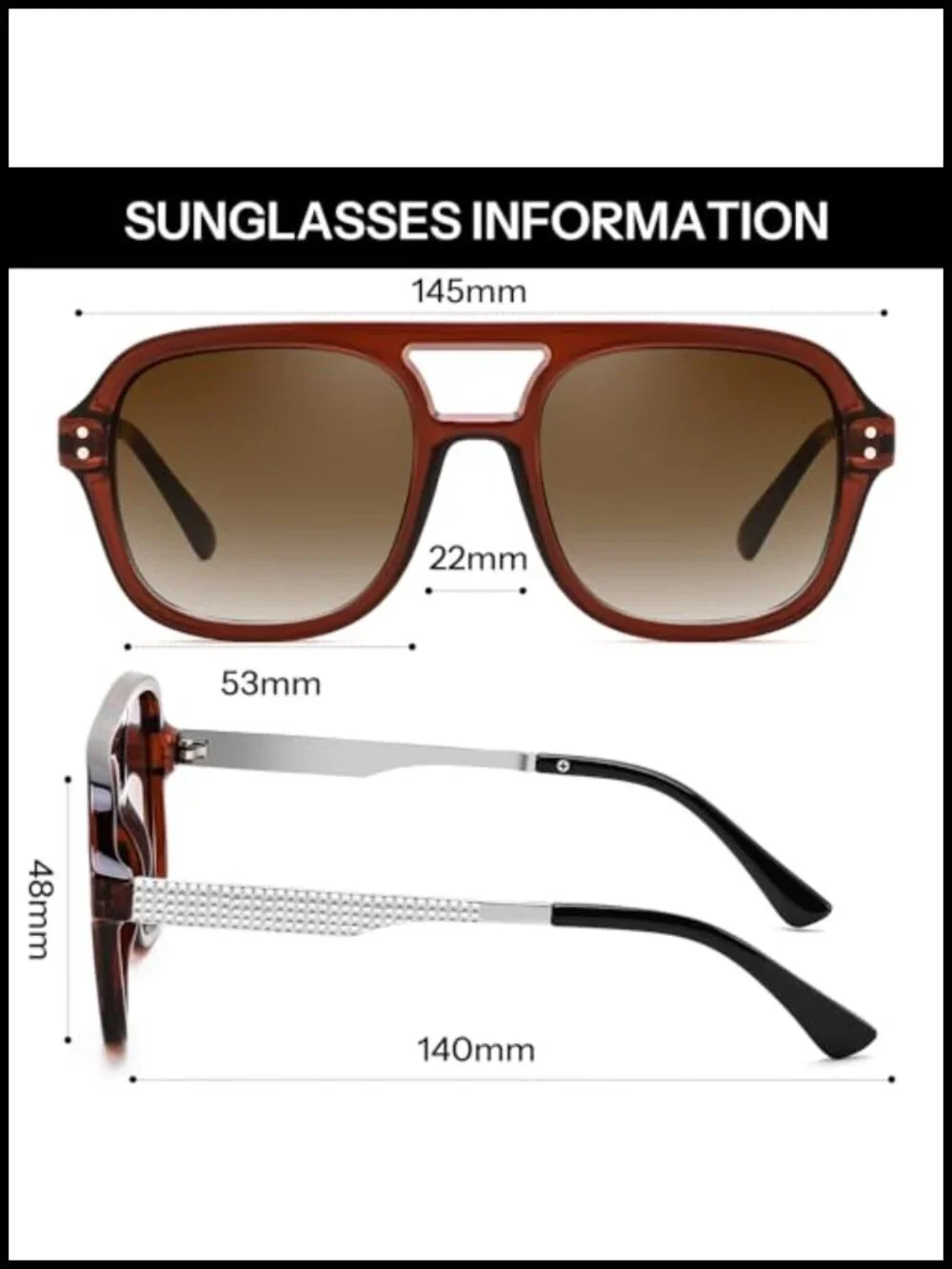 Classic Retro Aviator Sunglasses with UV400 Protection for Driving